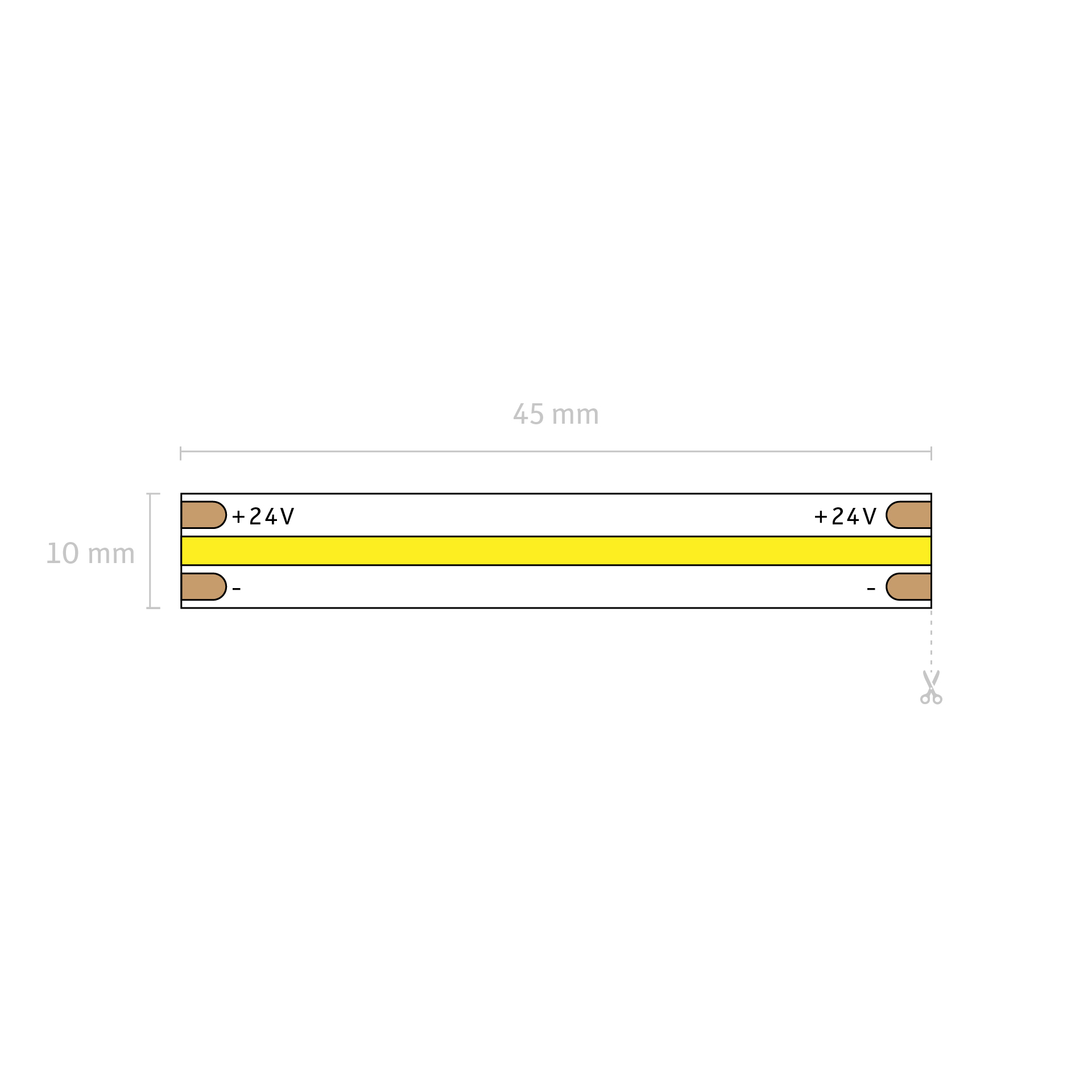 15w COB White Dotless LED Strip Light 24v - Image 2