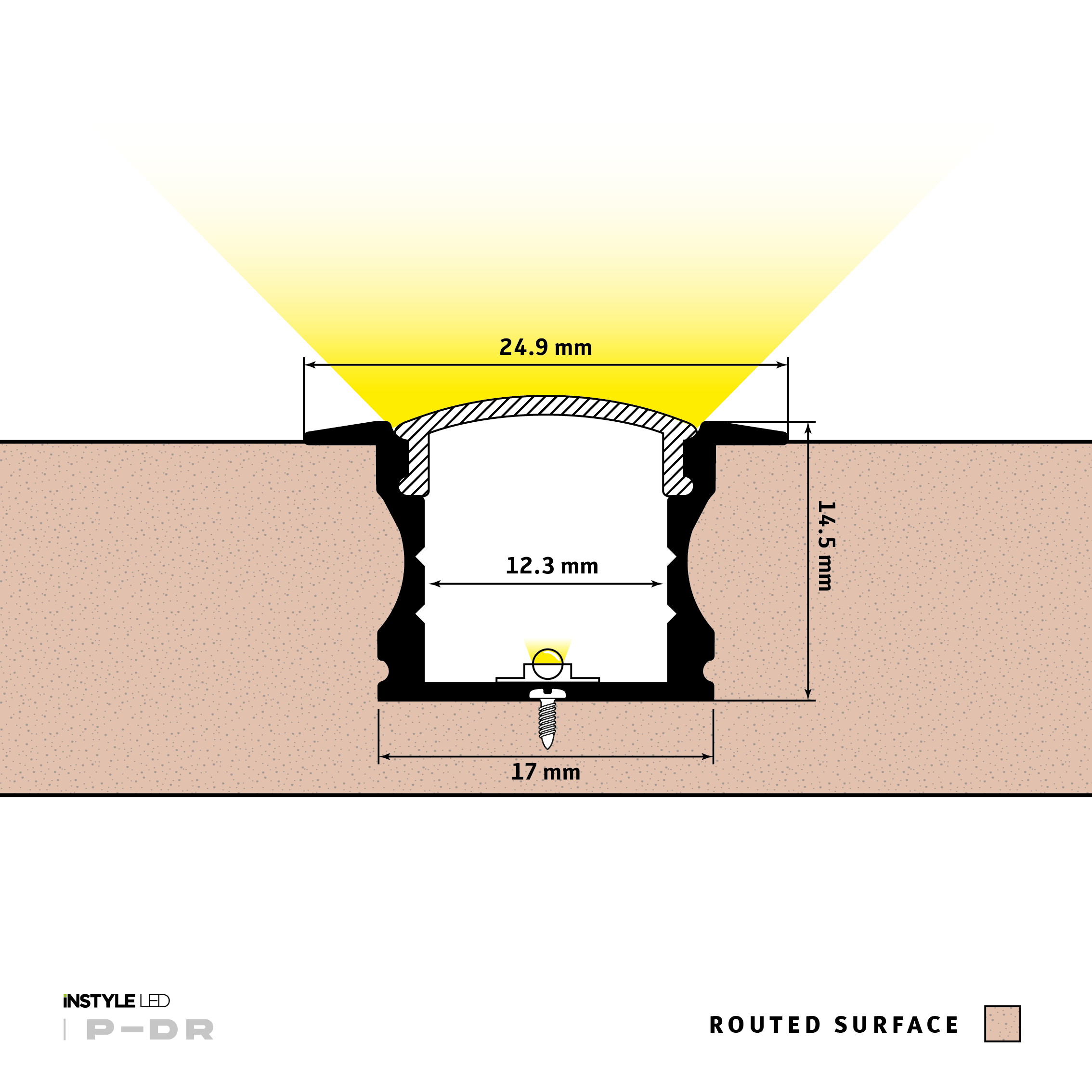 Deep Recessed LED Profile - Image 3
