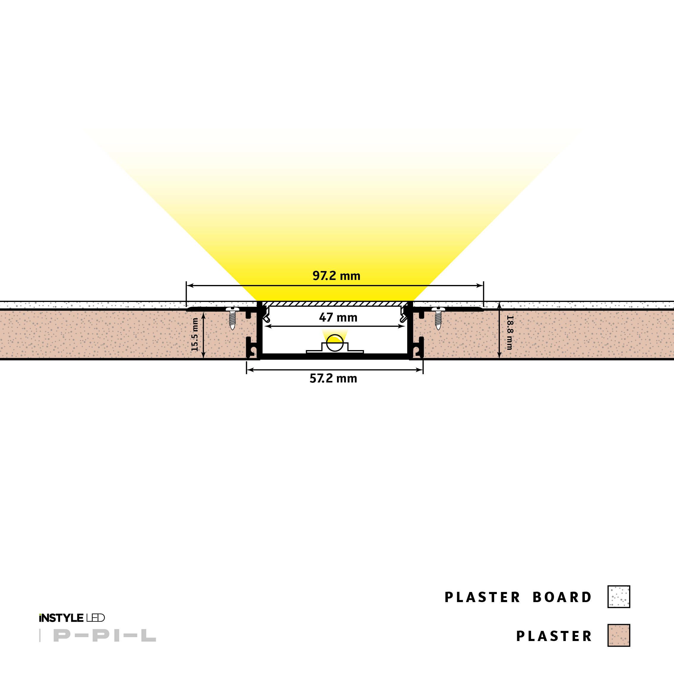 Plaster-In Large LED Profile - Image 3