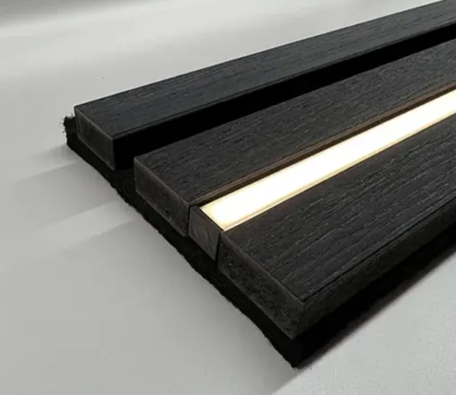 Acoustic/Slat Wall LED Profile (2.4m) (Black) - Image 5