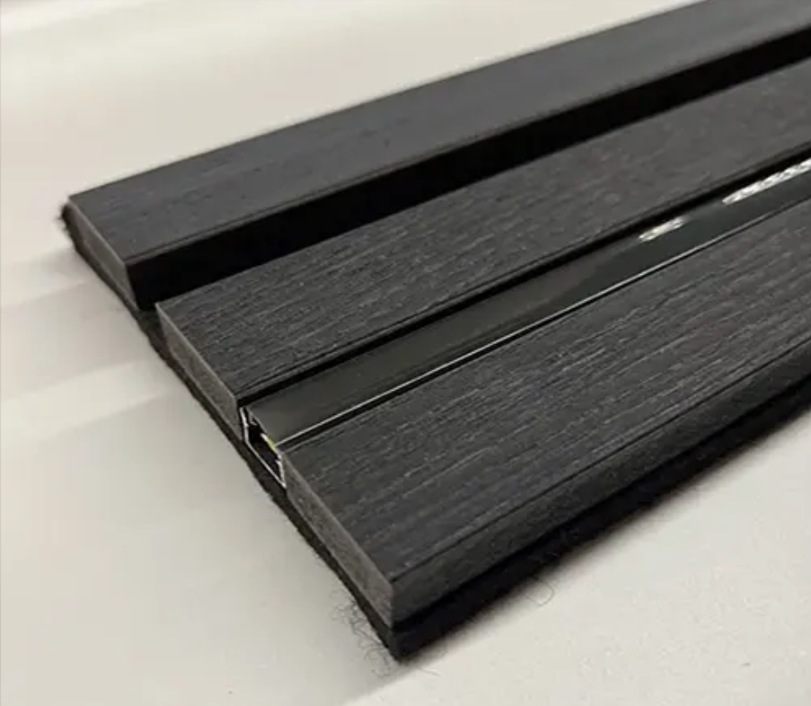 Acoustic/Slat Wall LED Profile (2.4m) (Black) - Image 4