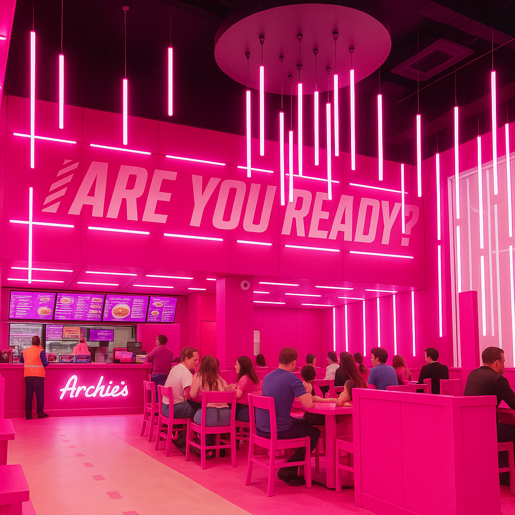 360° Vertical Suspended LED Tube Light - Image 13