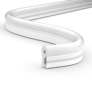 12mm x 25mm Side Bend Stealth White "Bulb" LED Neon Flex