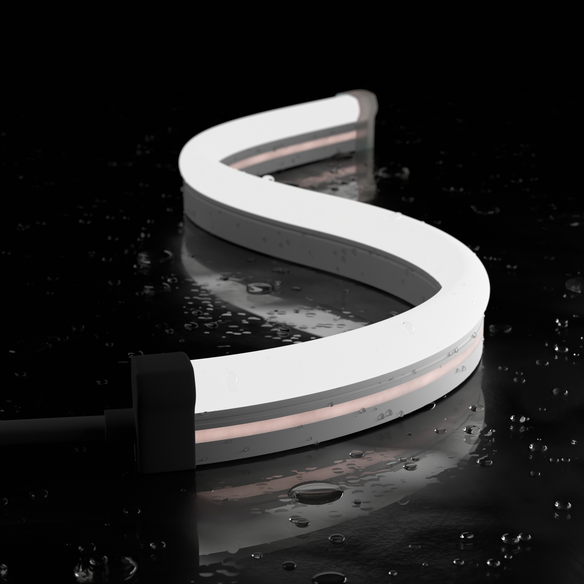 12mm x 25mm Side Bend Stealth White "Bulb" LED Neon Flex - Image 2