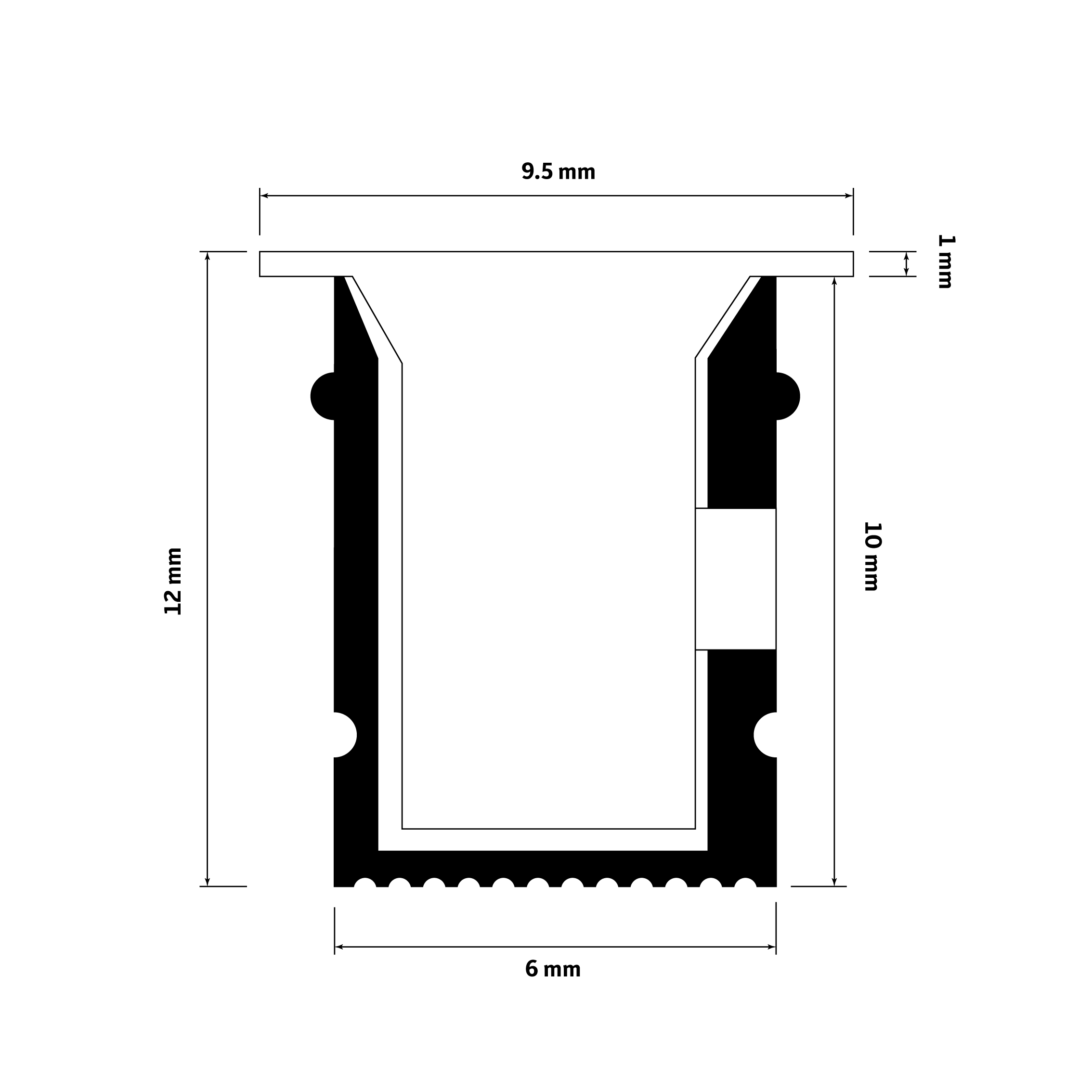 6mm x 12mm Side Bend "T" Stealth White LED Neon Flex - Image 6