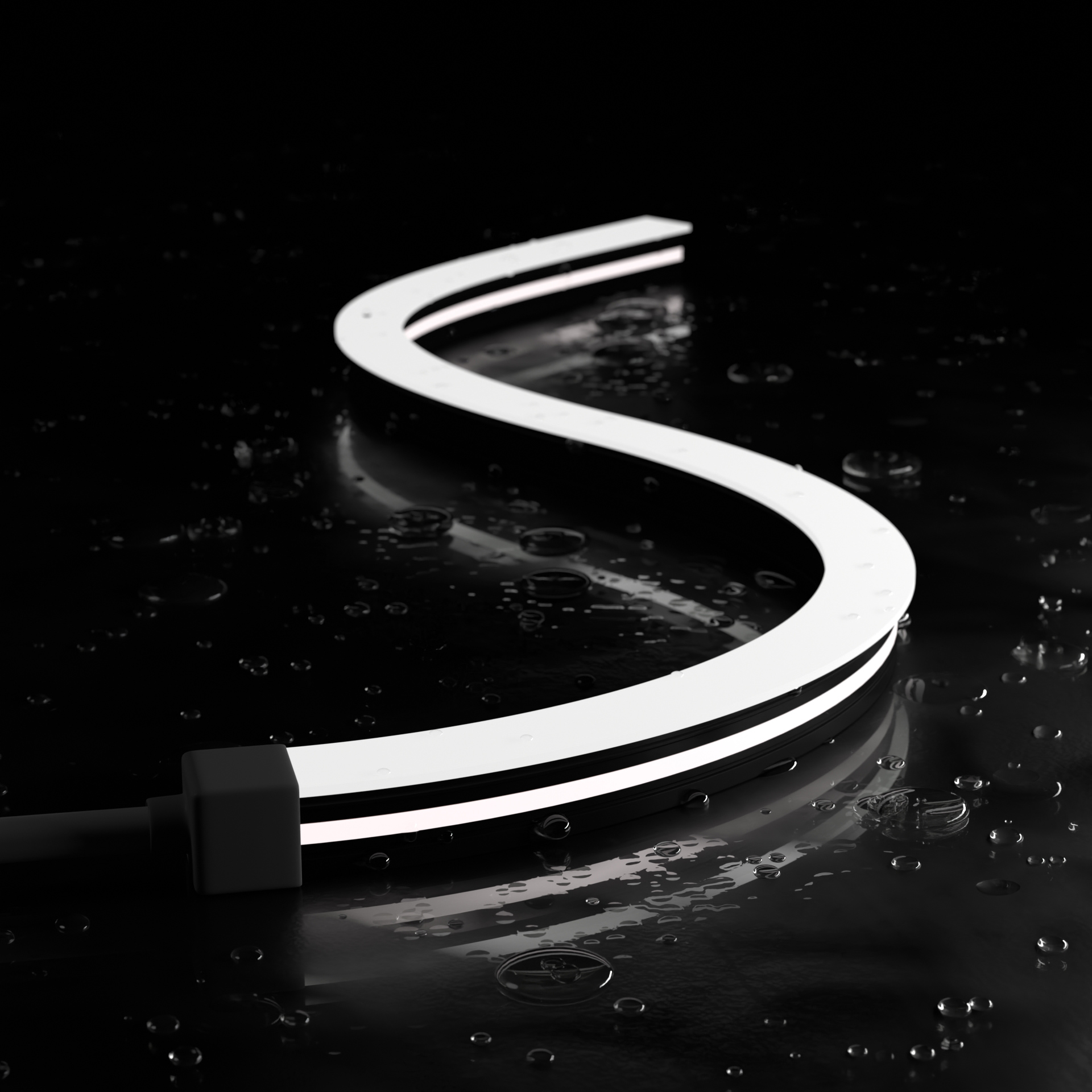 6mm x 12mm Side Bend "T" Stealth White LED Neon Flex - Image 2