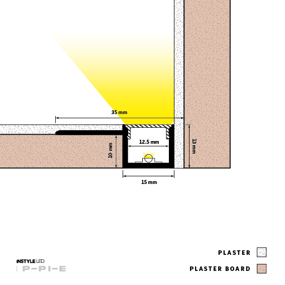Plaster-In Edge LED Profile - Image 3
