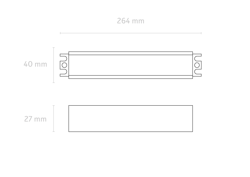 150W Constant Voltage, Slimline LED Driver, 12v, IP67 - Image 2