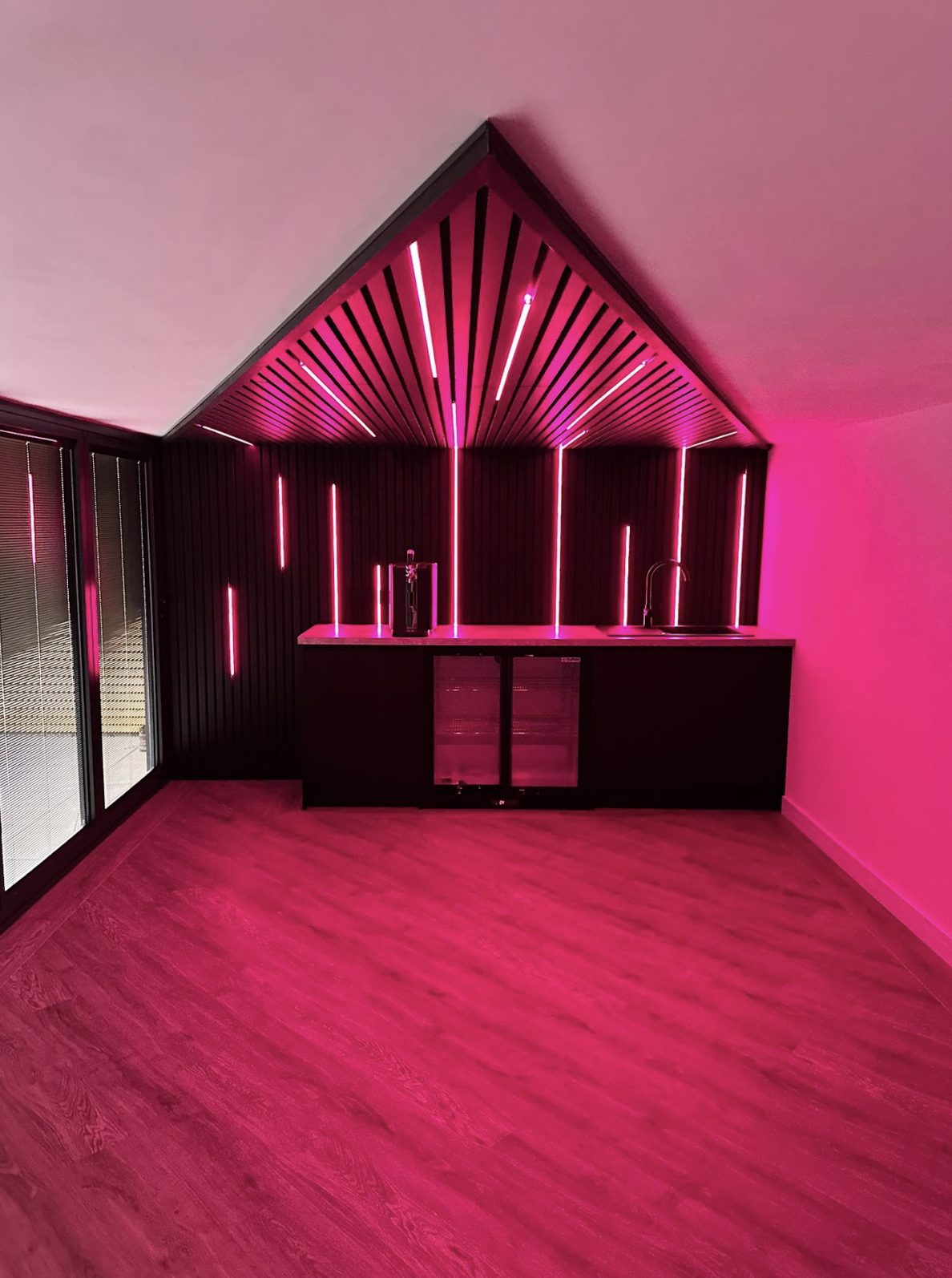 Acoustic/Slat Wall LED Profile (2.4m) (Black) - Image 7