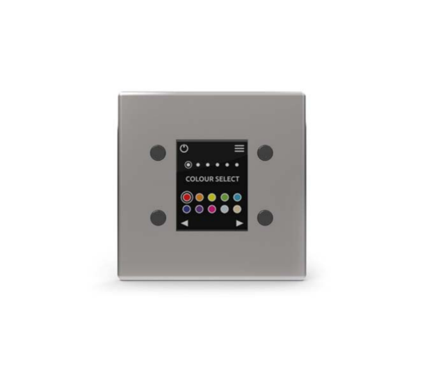 1 Zone | Button-Press | DMX | RGB/W | Wall Plate Controller (Sound-Light)
