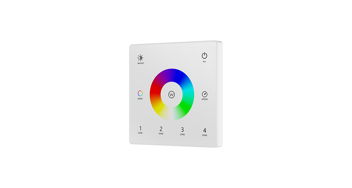 4 Zone | Wireless | RGB/W | Wall Plate (Battery)