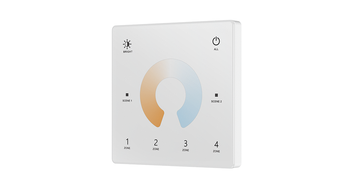 4 Zone | Wireless | CCT | Wall Plate (Battery)