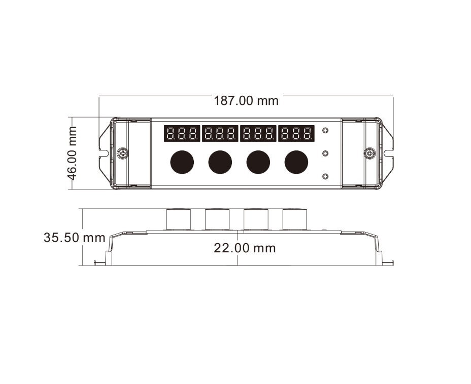 1 Zone | 4 Knob | RGB/RGBW | RF Controller - Image 3