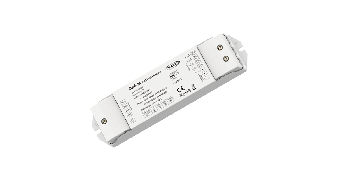 4 Chanel | 4 x 5A | DALI 2 | LED Dimmable Decoder (DT6 & DT8)