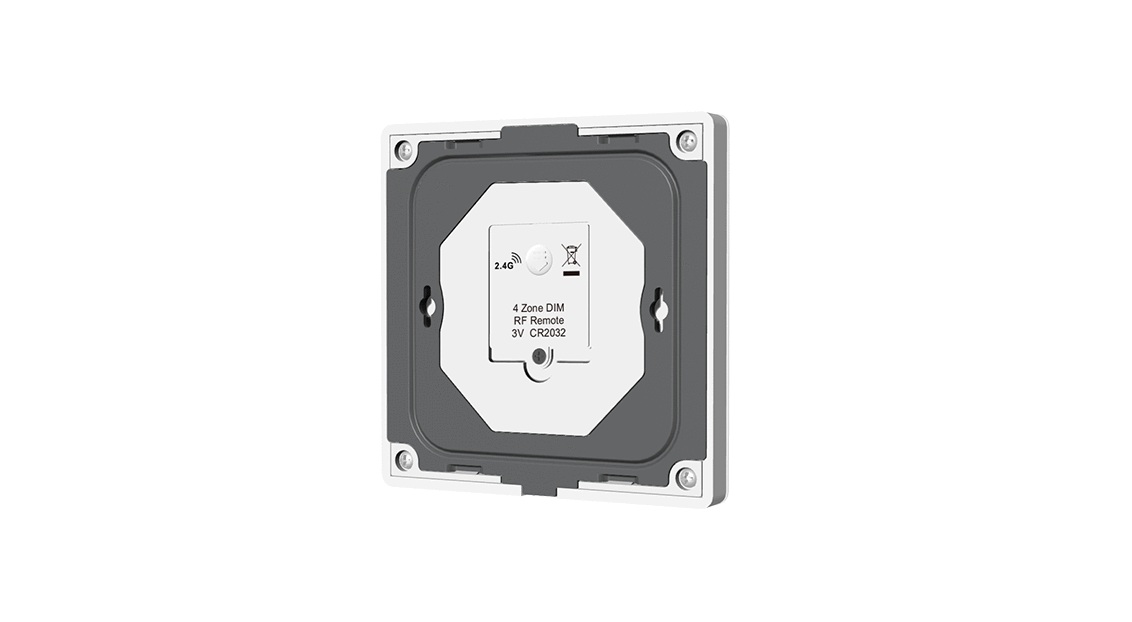 4 Zone | Wireless | Single Colour | Wall Plate (Battery) - Image 2