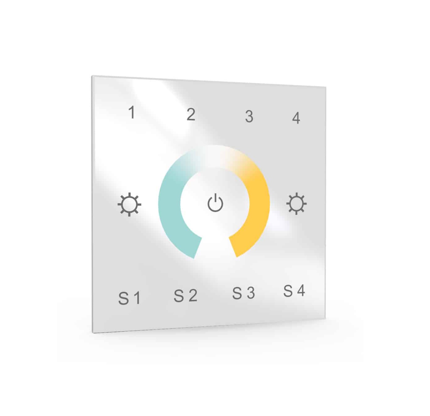 4 Zone | Zigbee | CCT | Wall Plate Controller (White)