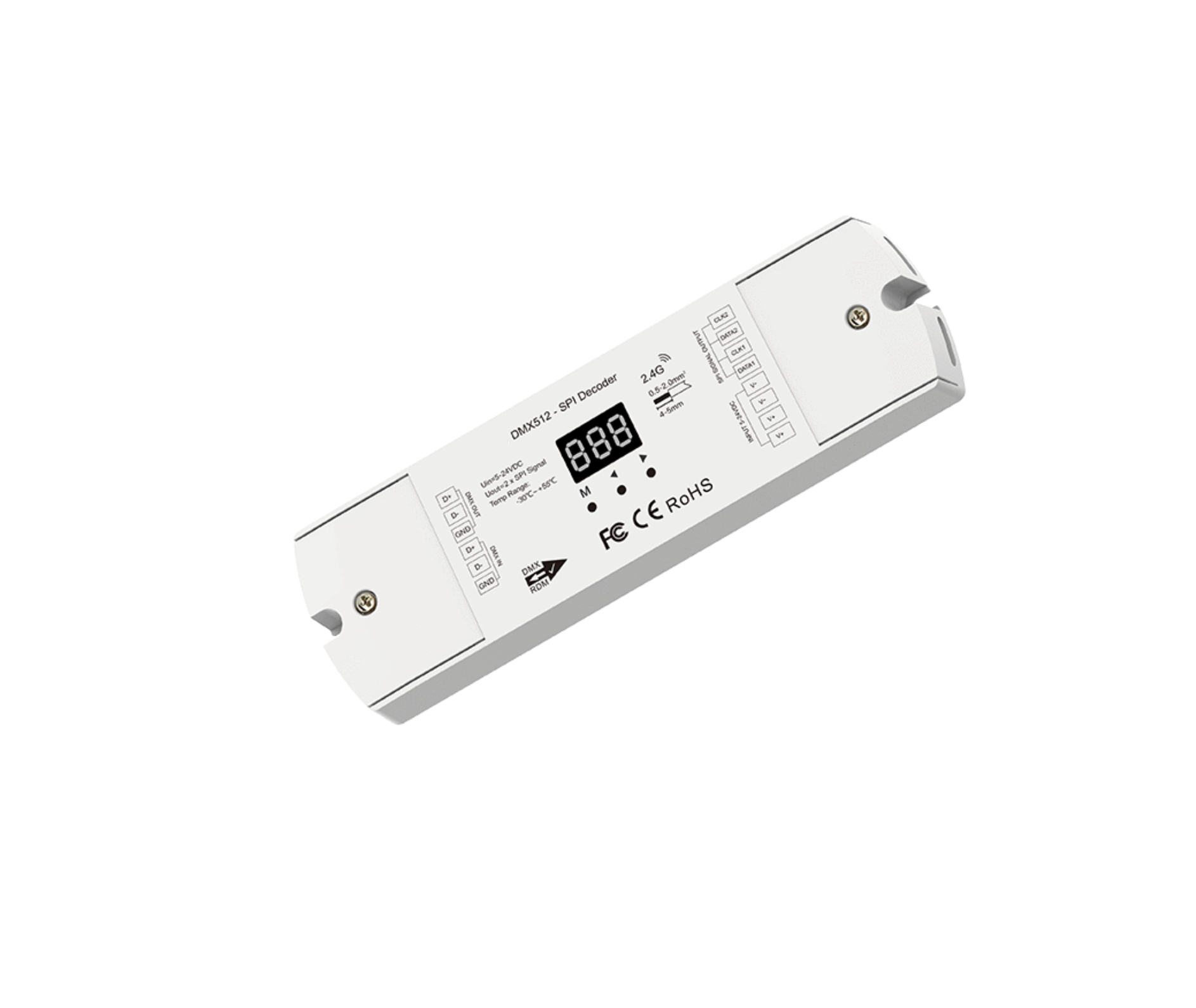 DMX 512 - SPI | Pixel | LED Decoder (with RF)